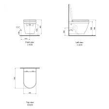 Dune Wall Hung Toilet W584 1091 M2 Axent