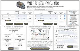 Wire types vary in conductor material and insulation. Van Electrical Calculator Faroutride