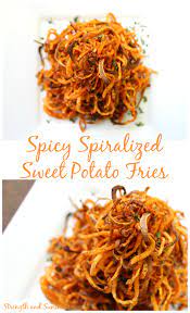 y spiralized sweet potato fries
