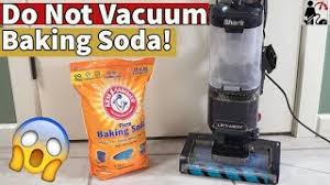 why not to vacuum baking soda you