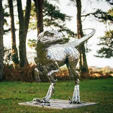 Metal Dinosaur Sculpture