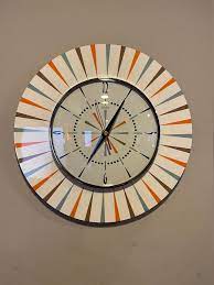 Large Formica Kitchen Wall Clock By