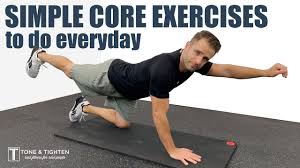 home exercises to strengthen your core