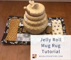 jelly roll mug rug pattern tutorial