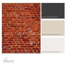 colour palettes for red brick exteriors