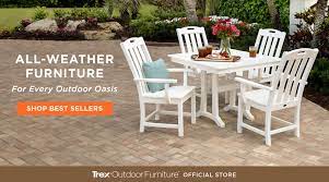 Wood outdoor furniture made of cedar wood is exceptionally resistant to bugs, fungi, and decay while cypress wood furniture naturally resists warping and rot. Trex Outdoor Furniture Stylish Comfortable Durable Outdoor Furnishings