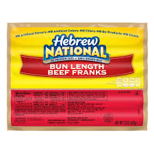hebrew national bun length beef franks