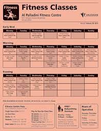 fitness cl schedule