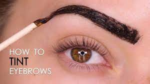how to tint brows at home tutorial