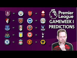 premier league gameweek 1 predictions