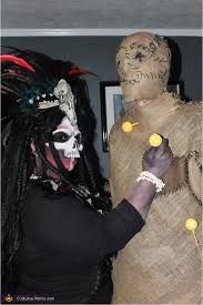 voodoo priestess and voodoo doll