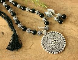 black onyx gemstone ganesha handmade