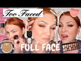 testing full face of too faced makeup