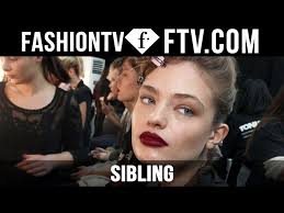 sibling makeup london fashion week f w