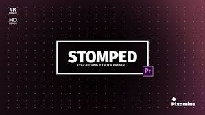 This template contains 4 unique versions with up to 133 editable text layers and 1 logo placeholder. 98 Stomp Video Templates Compatible With Adobe Premiere Pro