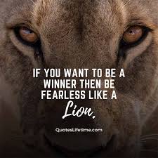 Becoming fearless doesn't necessarily mean you're not scared at all—it's all about managing your fears and not letting the distress control you. 85 Lion Quotes And Sayings With Images For Motivation