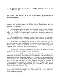 philippine narrative essays heading for essays mla format