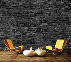 Black Brick Wall Texture Digital