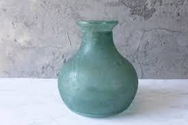 San Miguel Frosted Recycled Glass Vase