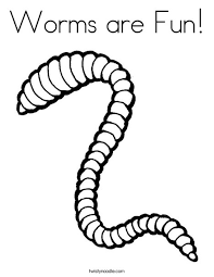 Supercoloring.com is a super fun for all ages: Worms Are Fun Coloring Page Twisty Noodle