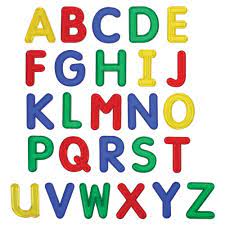 jumbo translucent uppercase letters