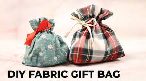 diy fabric gift bag how to make