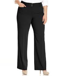 Plus Petite Plus Size Curvy Fit Tummy Control Slimming Bootcut Pants Created For Macys