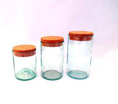 wine bottle jars storage glass with