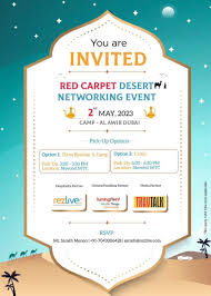 red carpet desert networking event