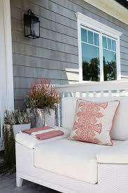 White Wicker Outdoor Chair With White