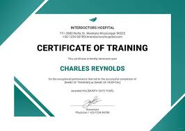 27 Training Certificate Templates Doc Psd Ai Indesign Free