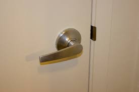 a lever door handle without s