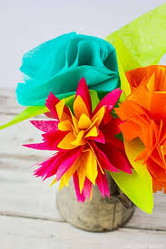 tissue paper flowers how to make