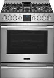 30 gas range with air fry stainless