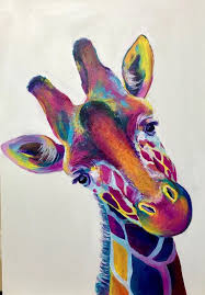 Giraffe Art Pop Art Animals