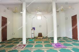internal shot of beautiful small mosque