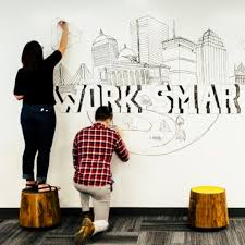 writable walls in office interior
