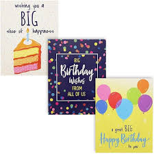 Maybe you would like to learn more about one of these? Sustainable Greetings 3 Piece Large Happy Birthday Greeting Cards 3 Designs 8 5 X 11 In Target