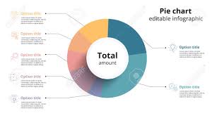 Business Pie Chart Info Graphics With Editable Segments Circle