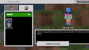 how to use player skins on minecraft pe
