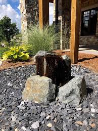 boulders and rocks make low maintenance
