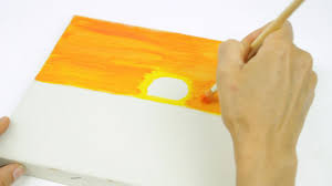 how to paint a sunset 13 steps with