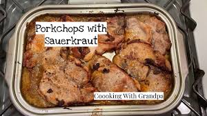 pork chops with sauer coooking