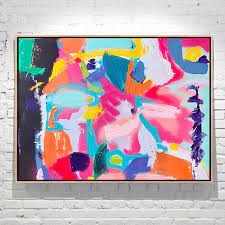 Abstract Painting Bright Colours
