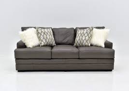 lizette leather sofa gray home
