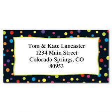 Something Fun Party Border Return Address Labels Colorful Images