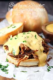 slow cooker cheesy barbecue brisket