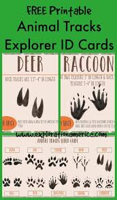 Free Printable Animal Tracks Flashcards Animal Footprints