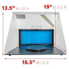 This homemade paint booth is easy to build, inexpensive and versatile. Portable Hobby Airbrush Paint Spray Booth Kit Exhaust Filter Extractor Set Model Walmart Com In 2021 Spray Booth Spray Booth Diy Airbrush Spray Booth