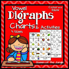 Vowel Digraphs Chart And Activities For Educators Vowel